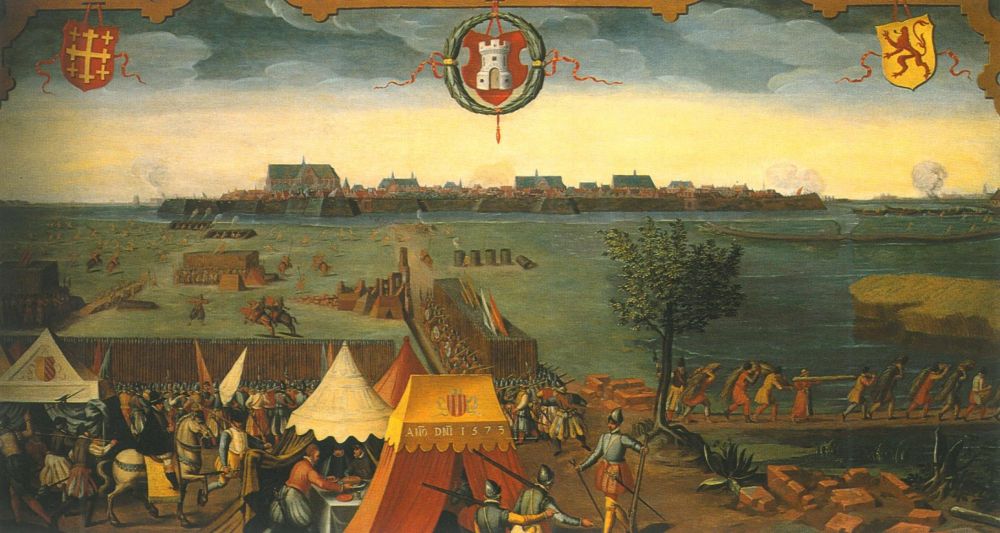 De belegering van Alkmaar gezien vanuit het zuiden.