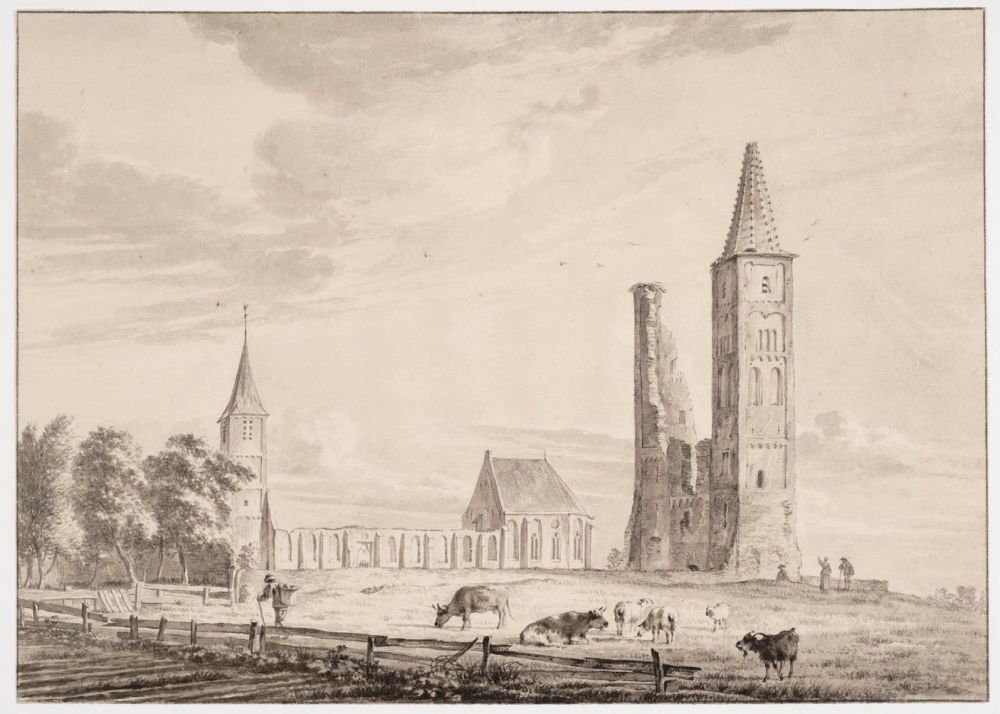 Ruine van de abdij van Egmond