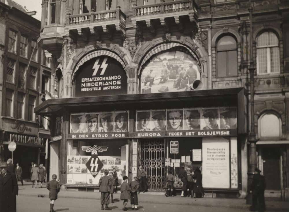 'Nebenstelle' van de Nederlandse SS op de Dam.