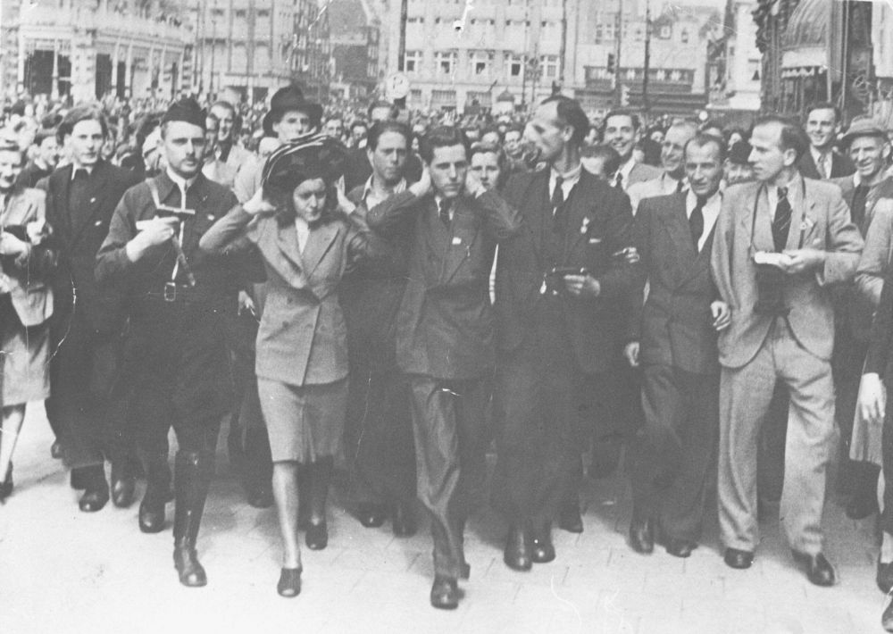 Arrestatie op het Leidseplein.