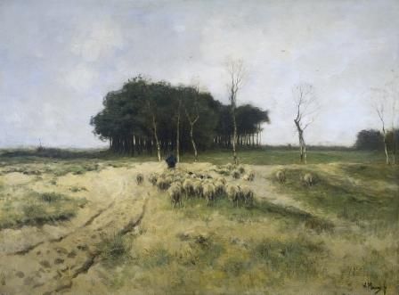 Heide te Laren, door Anton Mauve.