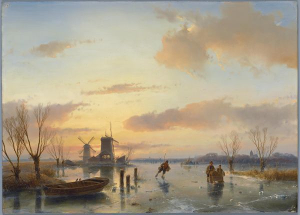 Winterlandschap 1846, Andreas Schelfhout