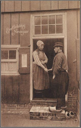 Prentbriefkaart, nieuwjaarsgroet