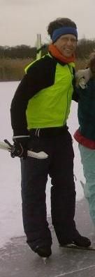 André Brasser op het ijs.