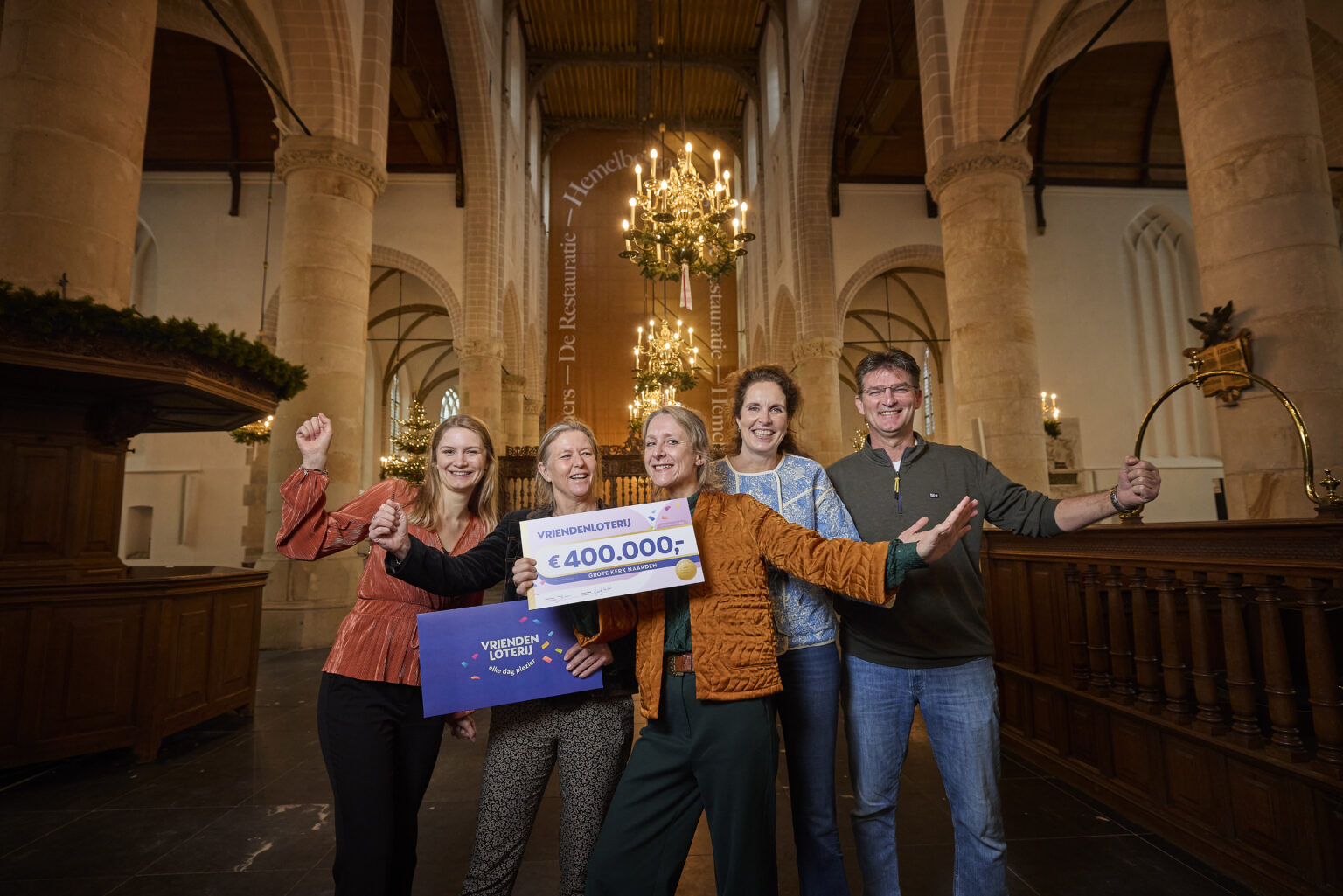 Grote Kerk Naarden ontvangt 400.000 euro van VriendenLoterij - ONH