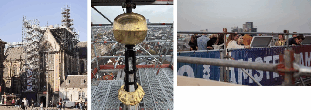 Ruim 90.000 bezoekers op dak De Nieuwe Kerk