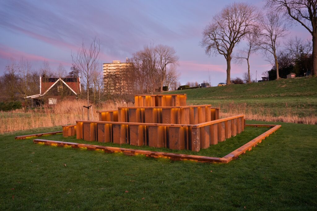 Kunstwerk Polderdiepten onthuld in Zuidoostbeemster