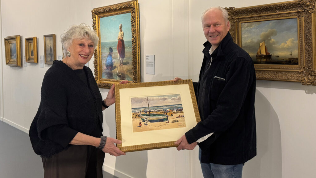 Aankoop aquarel Fritz Mock (1913) door Zandvoorts Museum