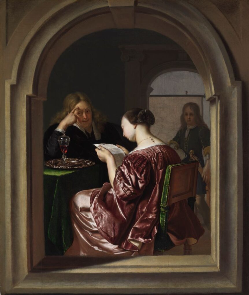 Liefdesbrief op schilderij Van Mieris blijkt toch echt een krant