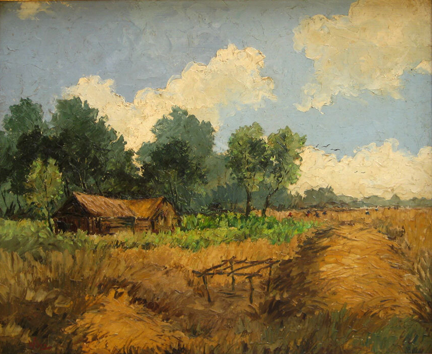 Schilderij van Wim Bos Verschuur te zien in Verzetsmuseum Amsterdam
